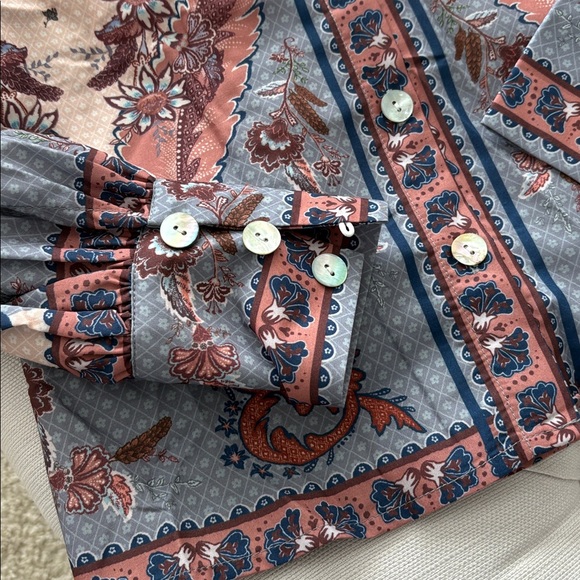 ARIEL TESORO multicolor long sleeve blouse - Picture 6 of 8